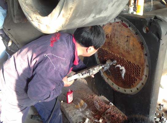 满液式蒸发器维修更换铜管